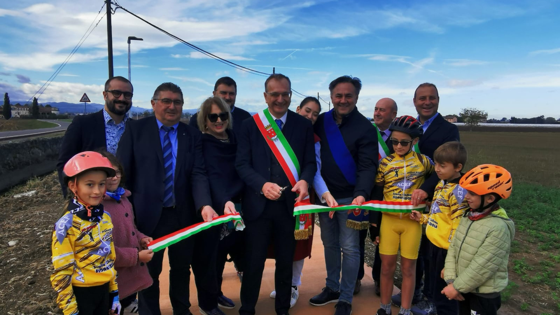 Inaugurata la pista ciclopedonale che unisce Fiorenzuola a Baselica Duce