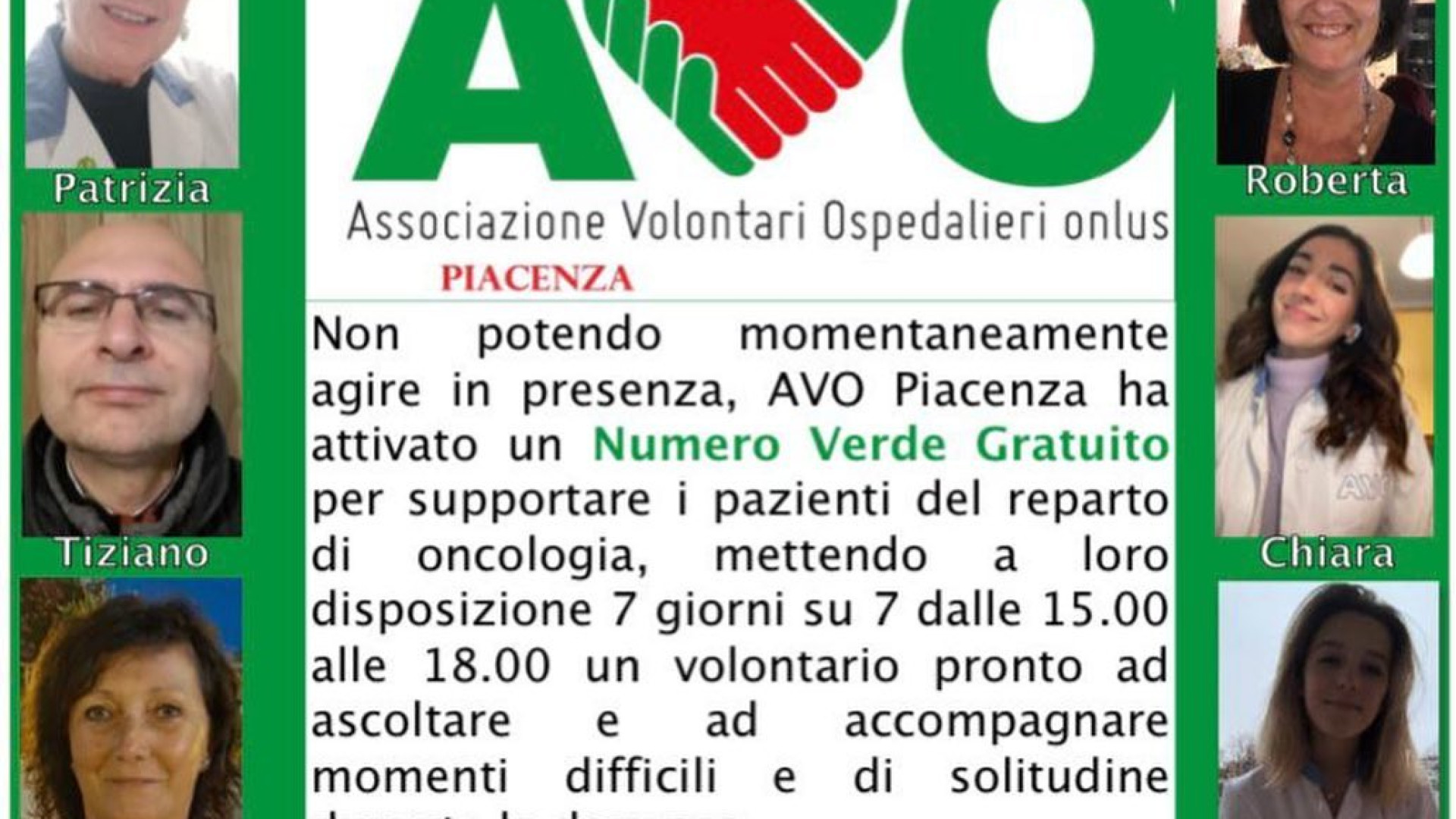 Al telefono la voce amica dei volontari Avo per i pazienti di Oncologia