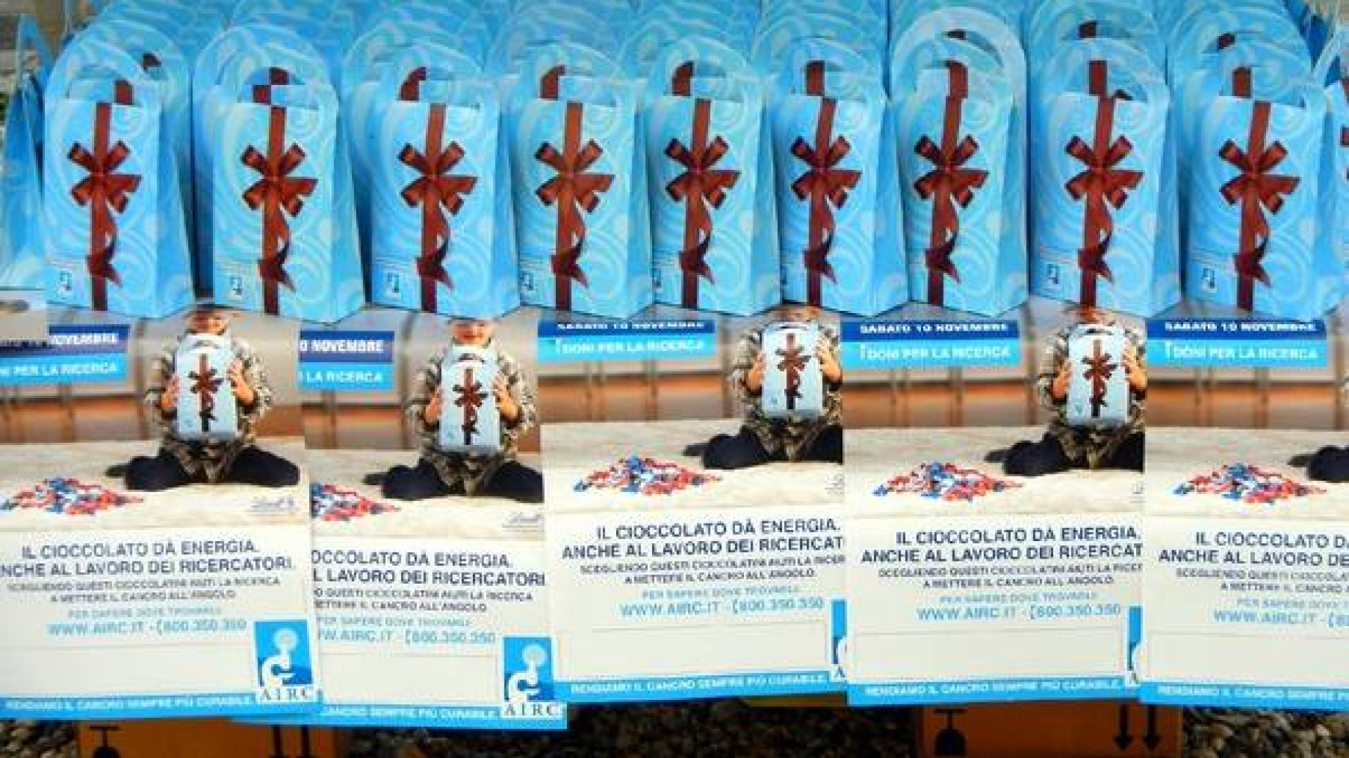 Tornano i cioccolatini della ricerca di Airc. Oggi in Piazza Cavalli