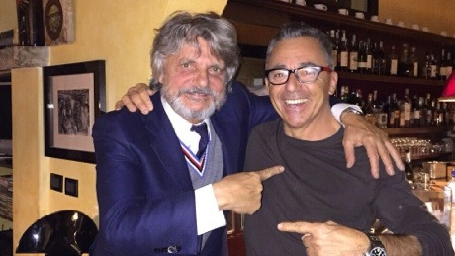 "Er Viperetta" Ferrero a Piacenza per una cena con i fratelli Gatti