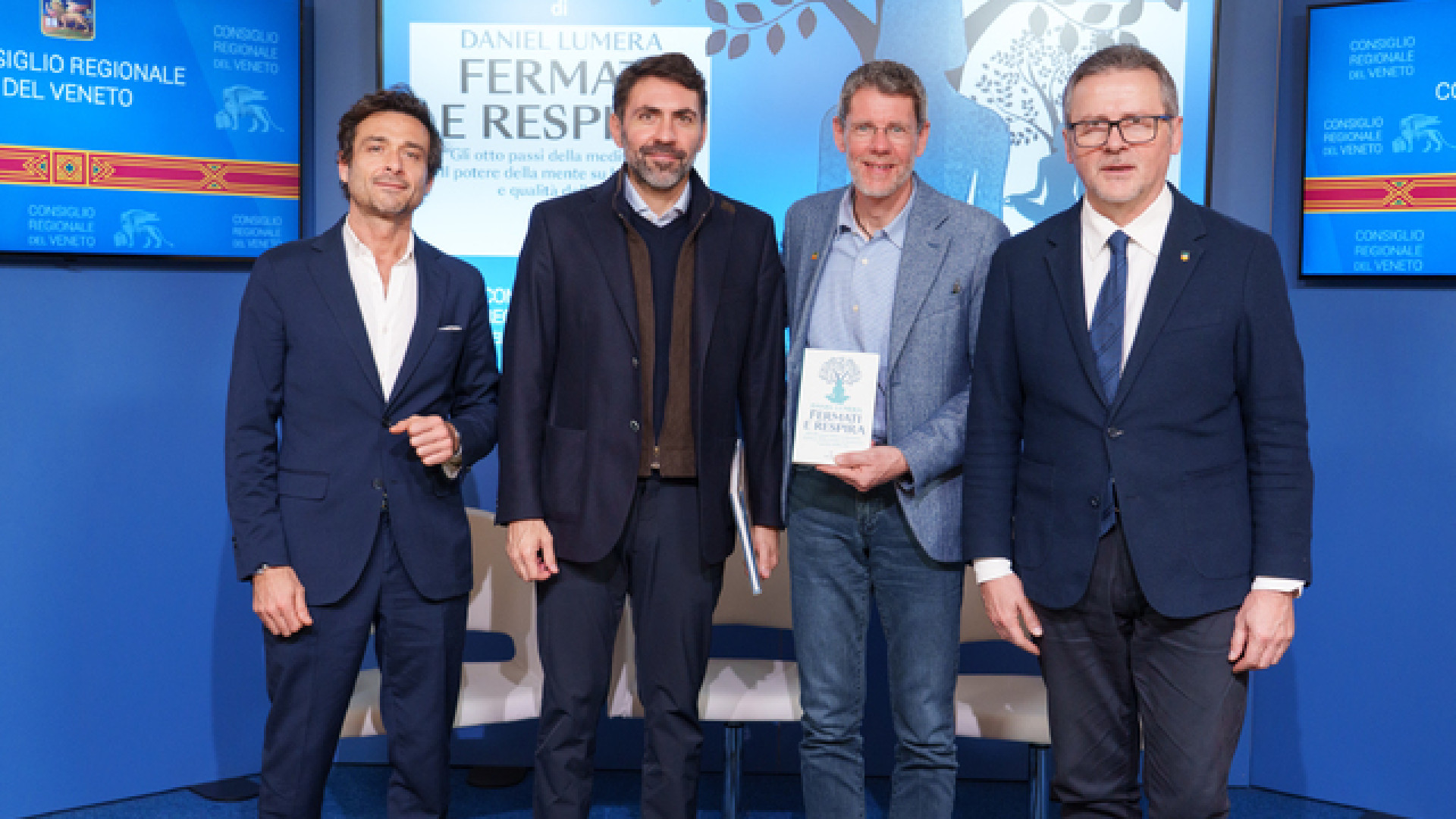 Presentato in Consiglio Veneto il libro di Daniel Lumera “Fermati e respira”