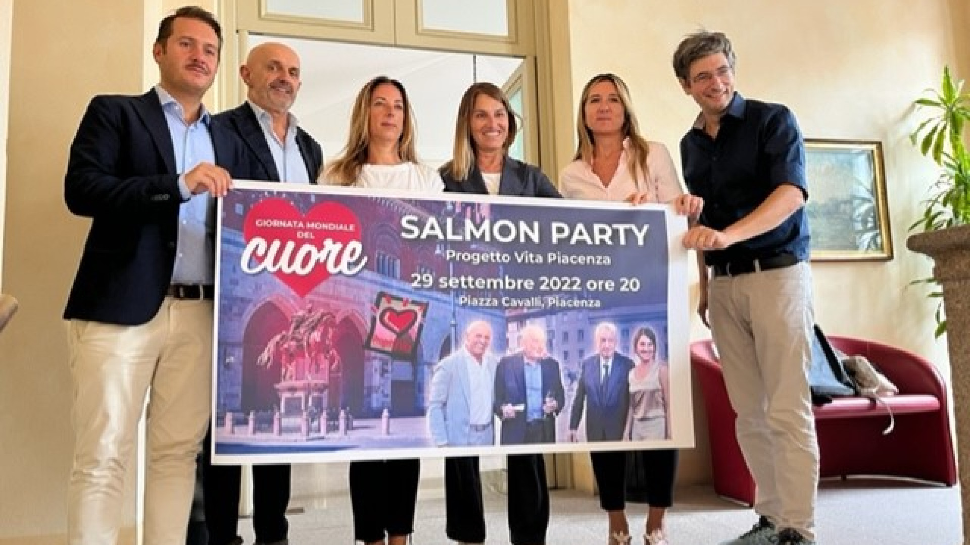 Freddo in arrivo, Salmon party si sposta nella sala degli arazzi del Collegio Alberoni