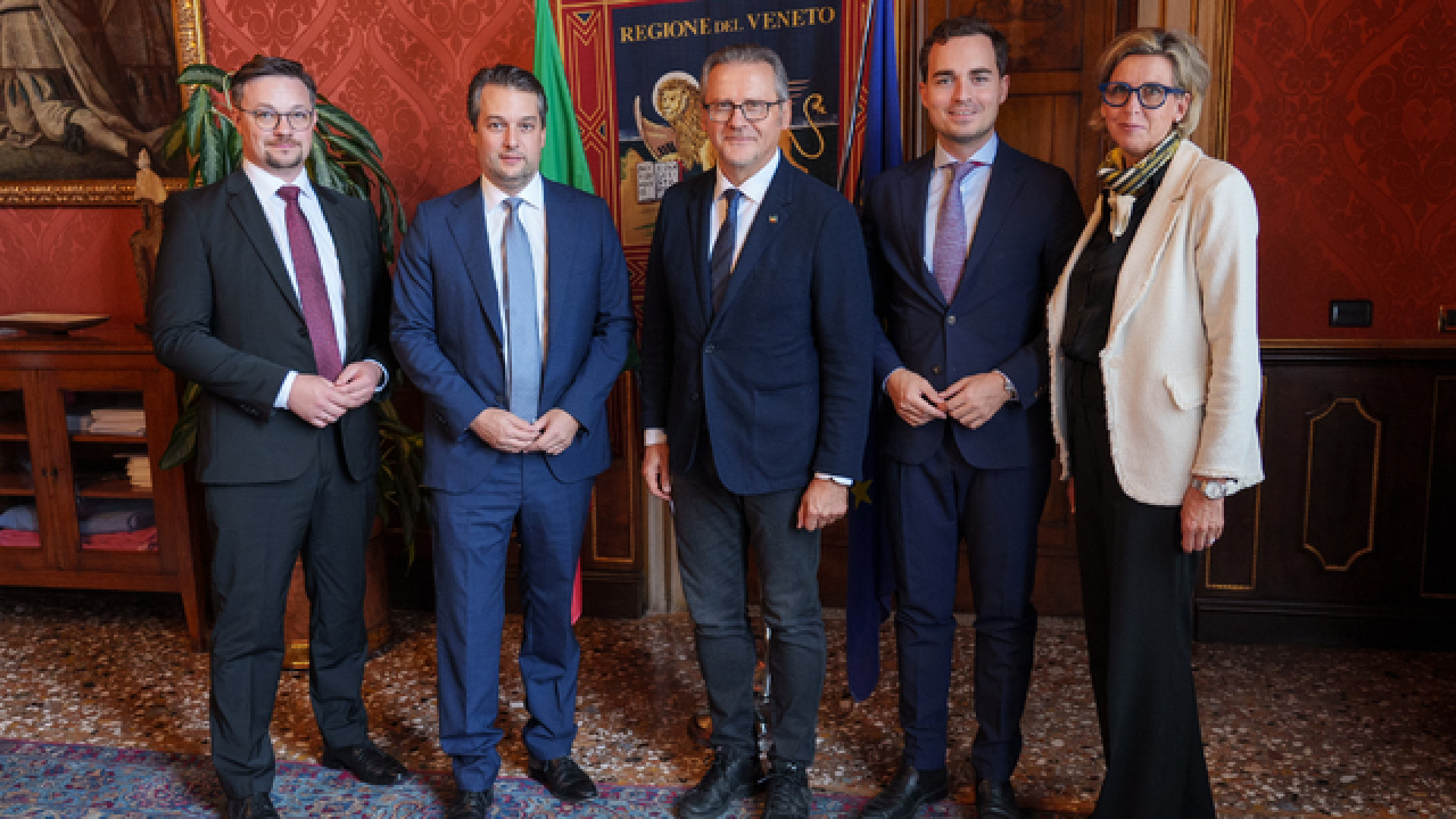 Presidente del Consiglio regionale Roberto Ciambetti riceve Dominik Nepp