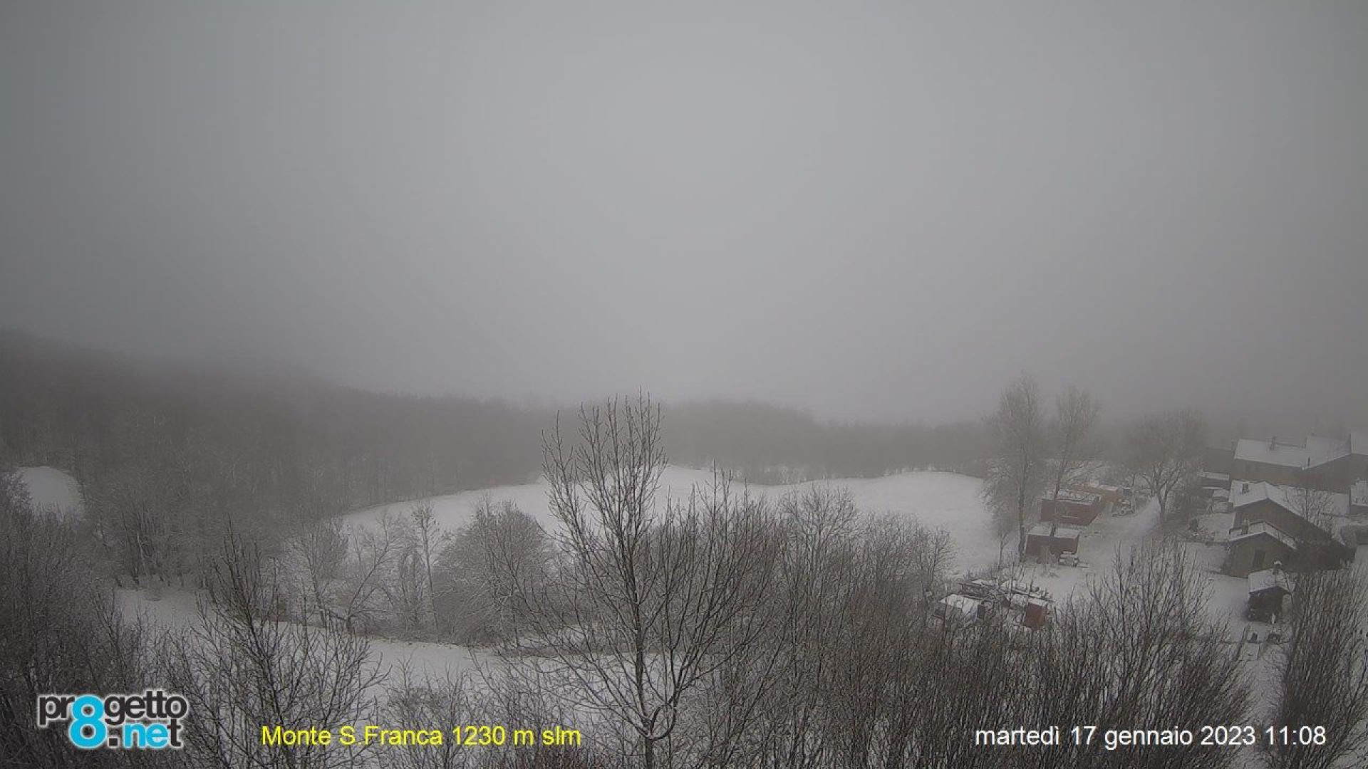Neve in arrivo dalla collina alla pianura: domani allerta meteo nel Piacentino