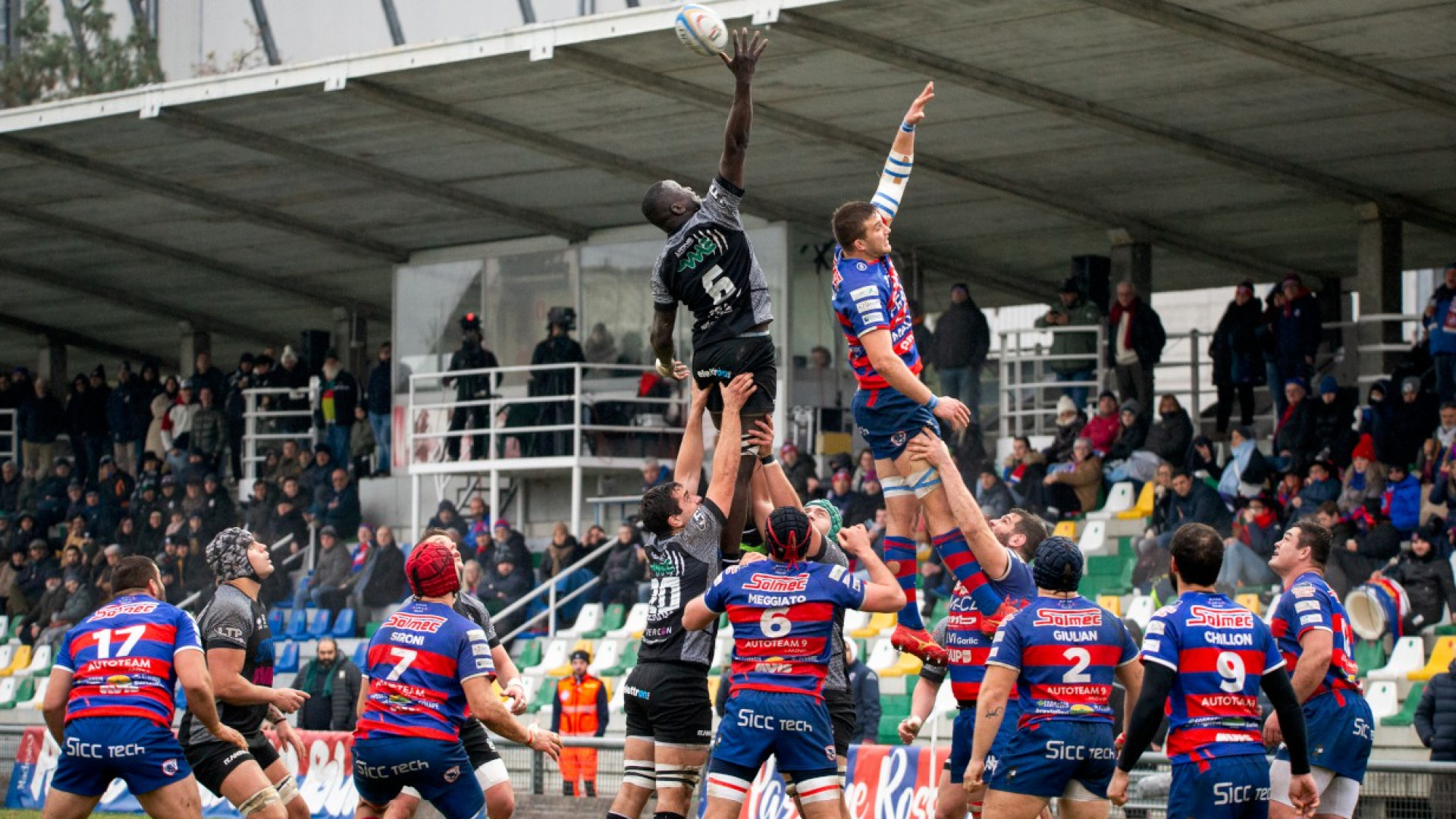 Rugby: Sitav Lyons sconfitta al Beltrametti dai campioni d'Italia di Rovigo 18-33
