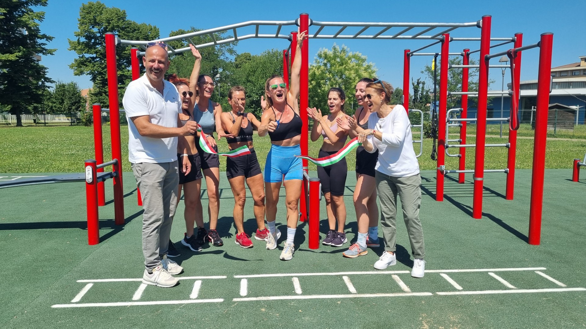 Inaugurate le due nuove aree fitness al parco della Baia del Re e agli Orti di via Degani