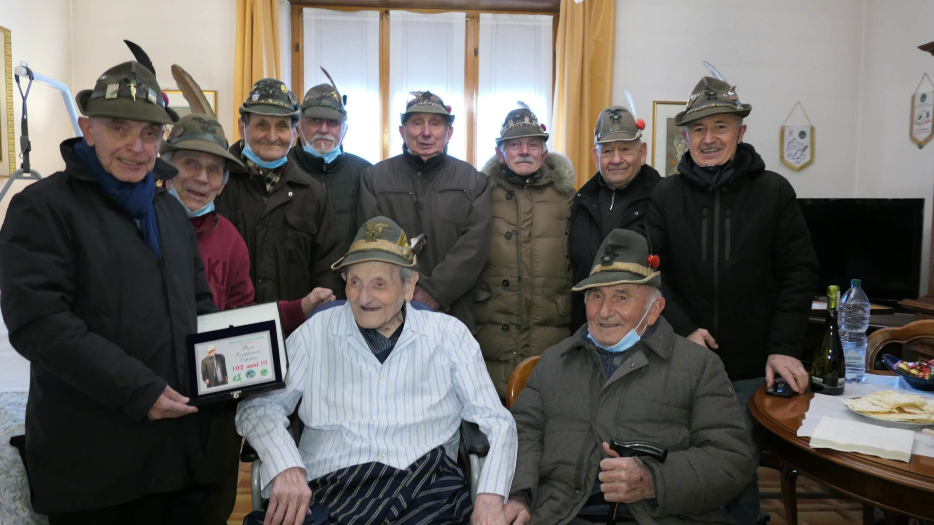 Giorno speciale per le penne nere, il capitano di ferro Luigi Bottazzi compie 102 anni