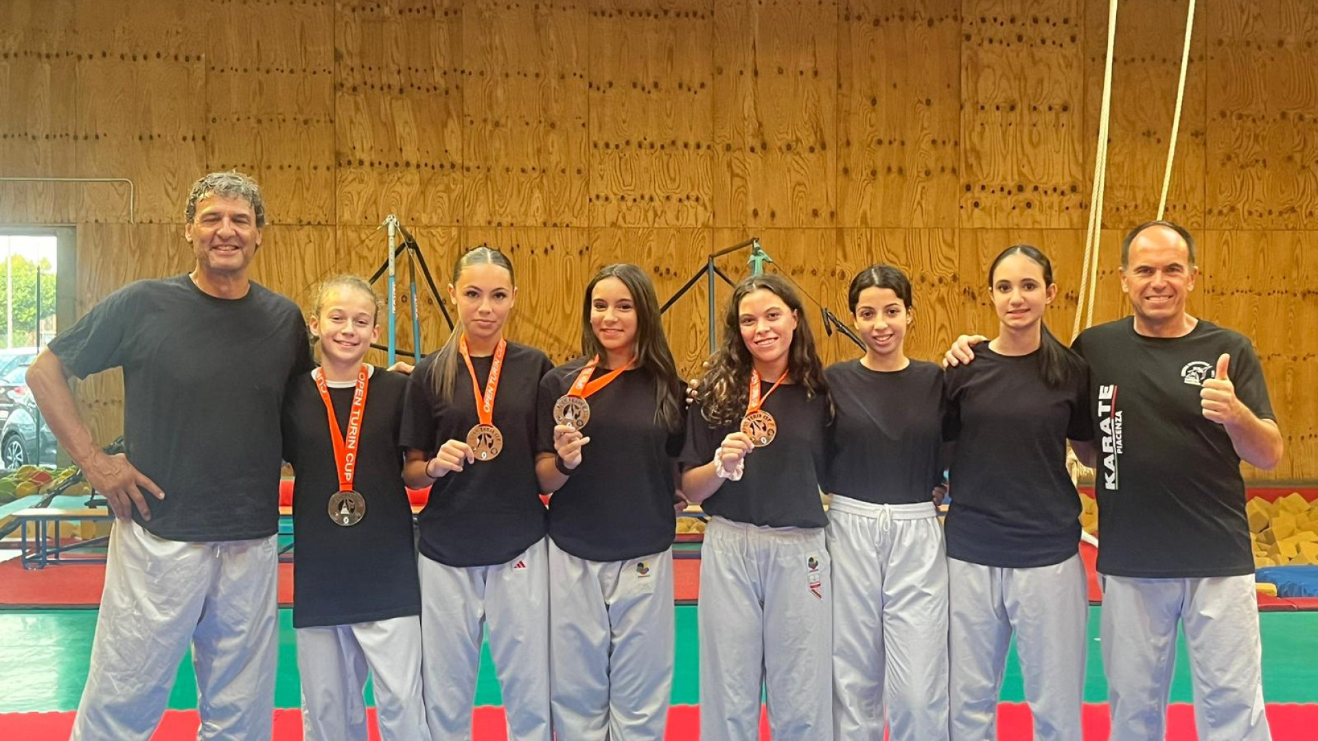 Il Karate Farnesiana torna dall'Open internazionale di Torino con quattro medaglie