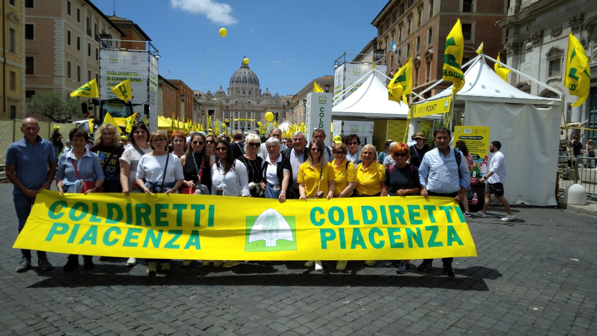 Anche Coldiretti Piacenza a San Pietro: "Ascoltiamo il messaggio del Papa"