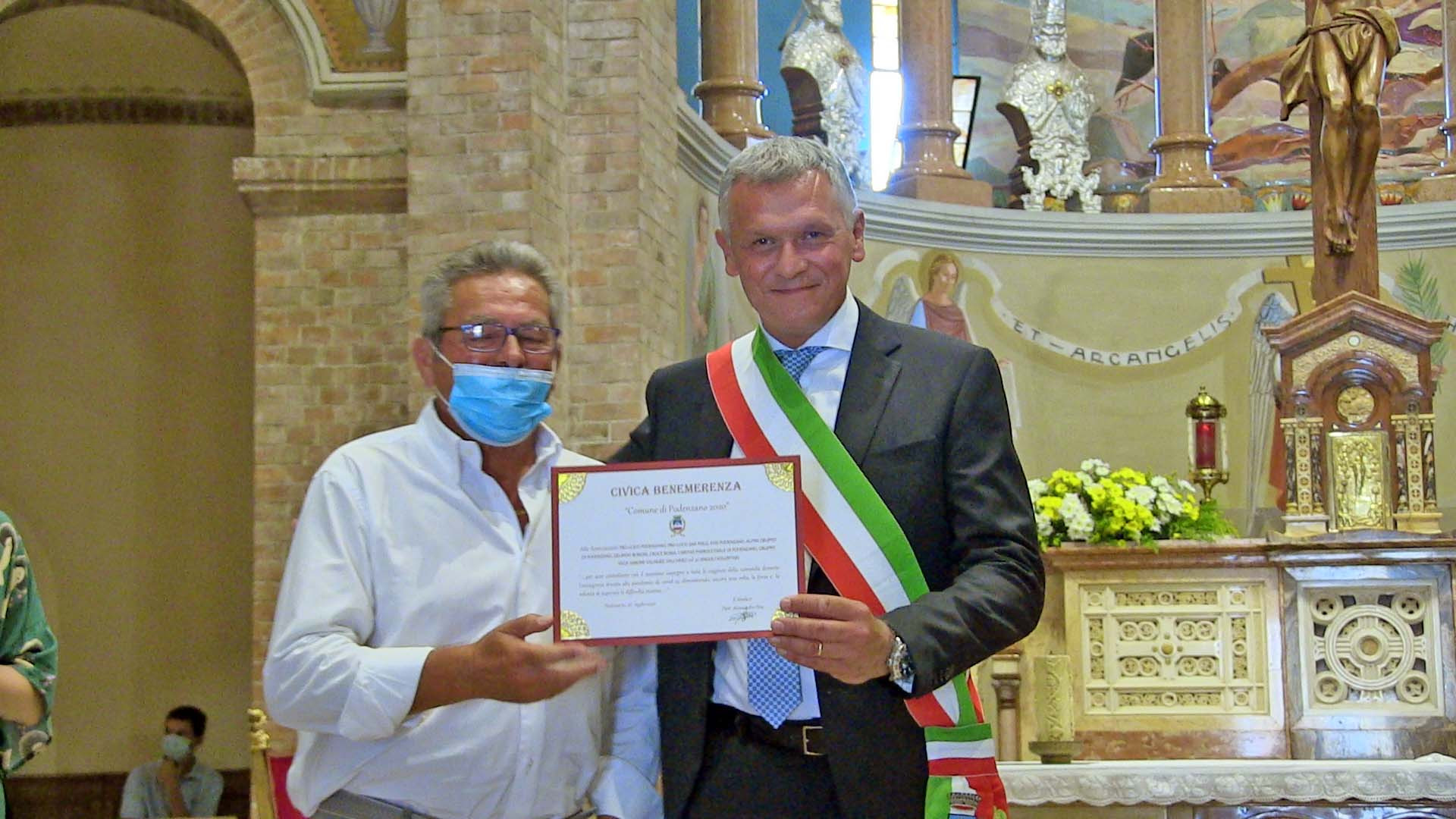 Podenzano non dimentica gli "angeli dell'emergenza". FOTO