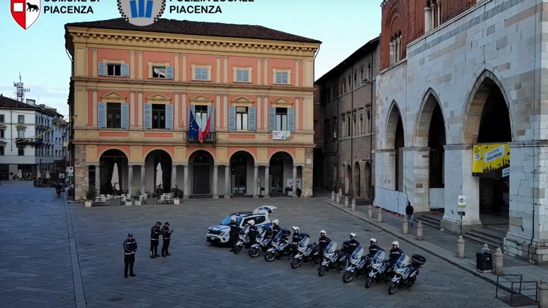 Tour de France a Piacenza: il percorso della sfilata nel video della polizia locale