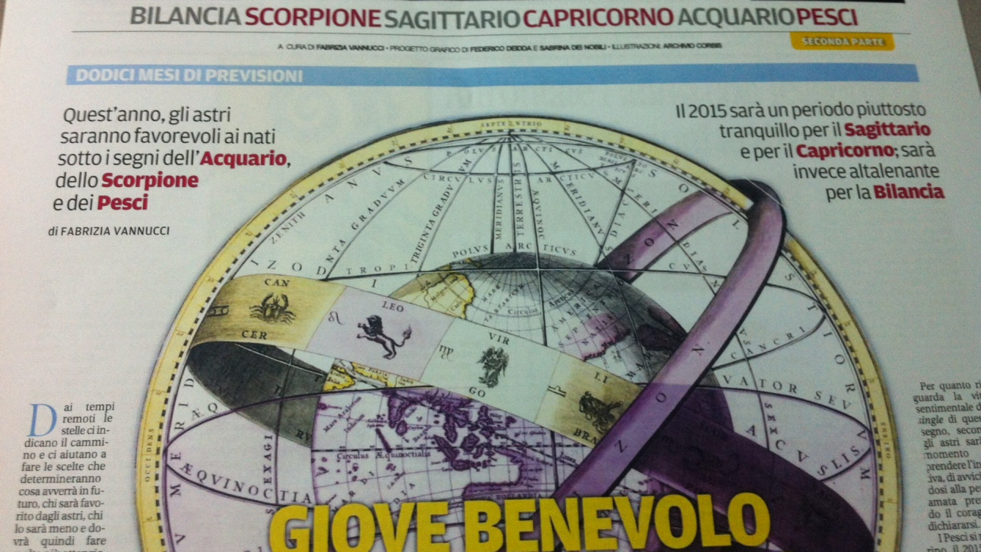 Oggi con Libertà scoprite cosa prevedono le stelle per il 2015
