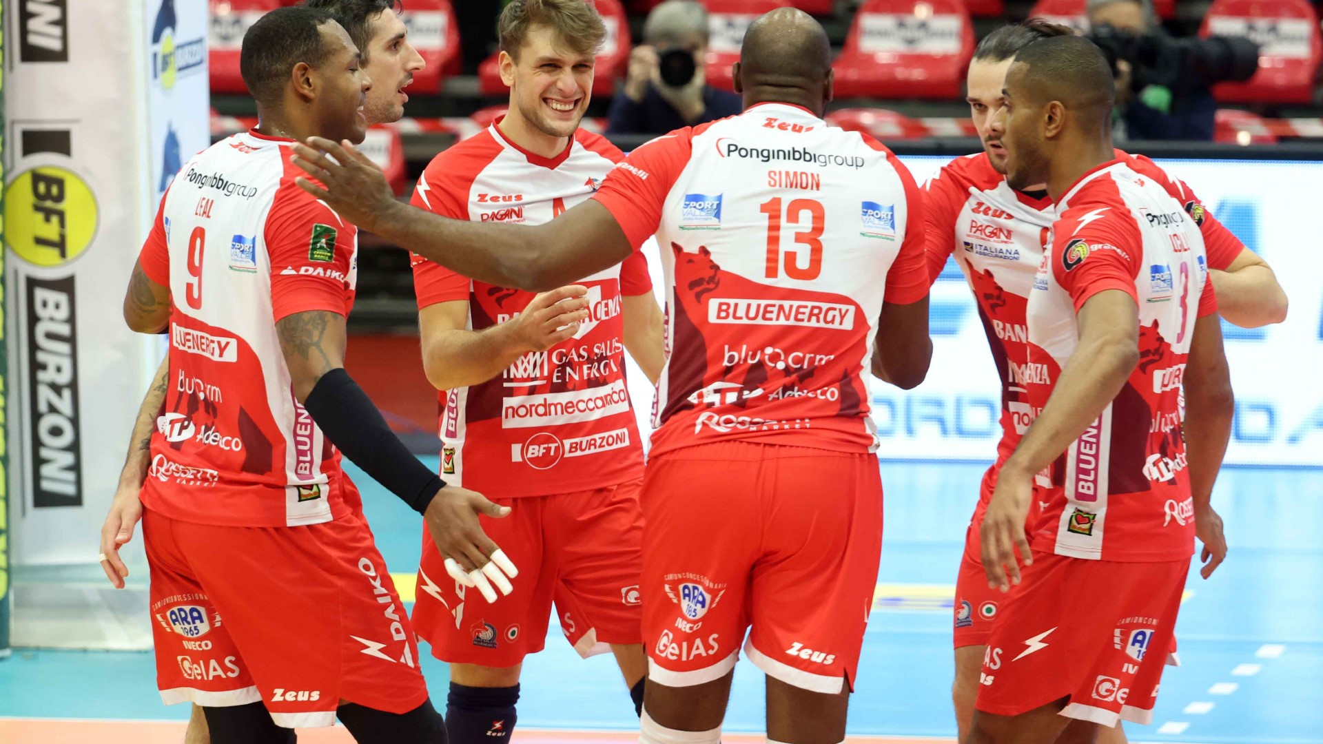 La Gas Sales batte 3-1 un'ottima Cisterna. Ora Perugia, Ankara e Monza