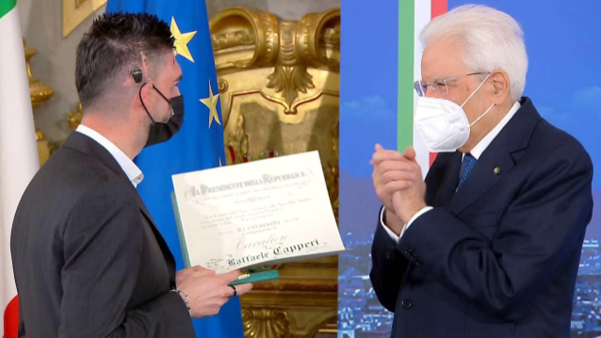 Onorificenze al merito della Repubblica: Malgioglio e Capperi premiati al Quirinale