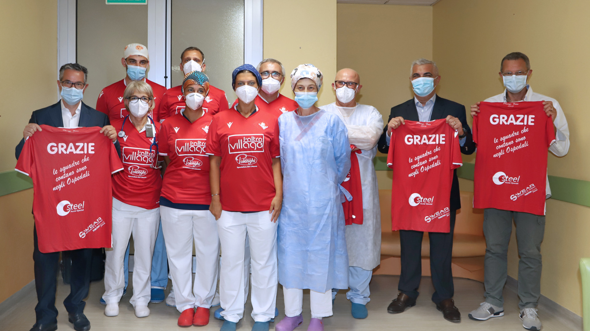 L'omaggio del Piace ai sanitari: "Voi siete la squadra che conta"