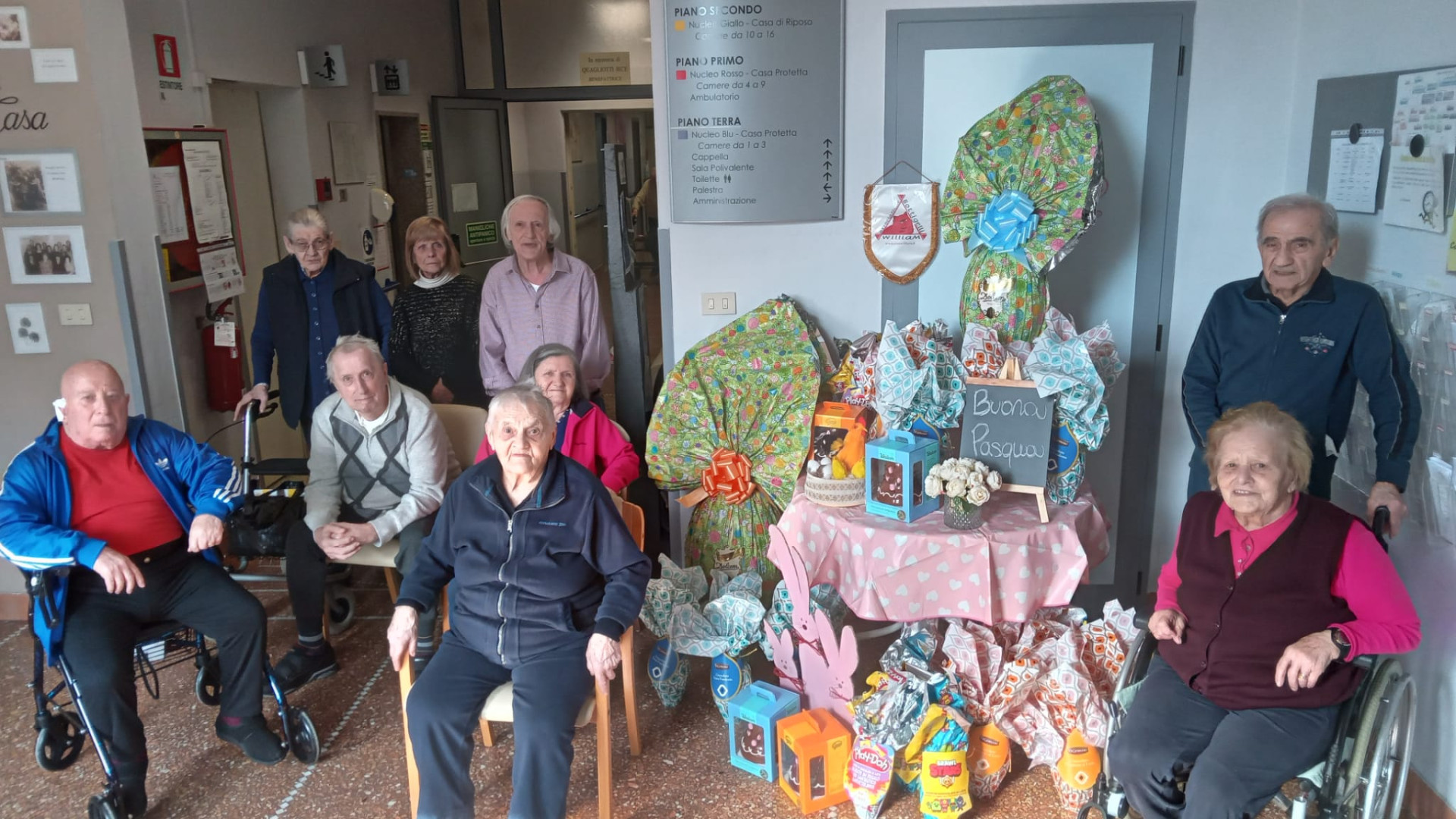 Casa di riposo Ceresa: dall’Associazione Bottigelli due maxi uova di Pasqua