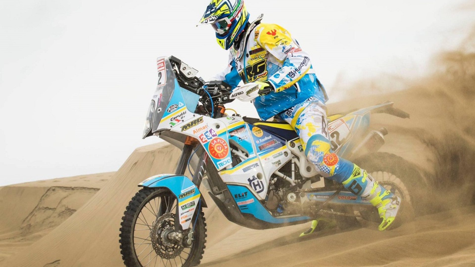 Dakar 2018, primo tra gli italiani il pilota sostenuto dai piacentini "La Pizza+1"