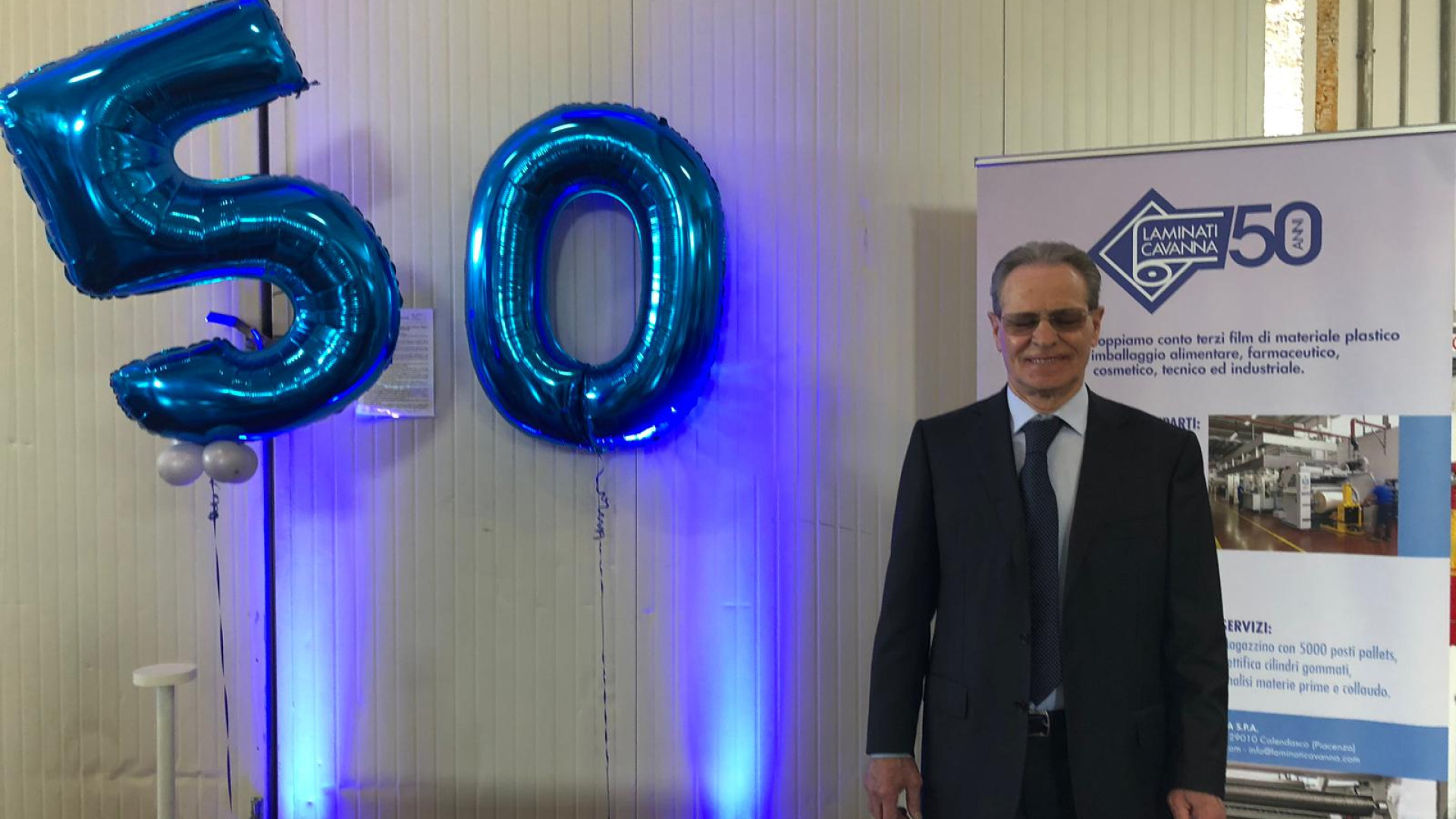 Gian Carlo Cavanna festeggia 50 anni di attività nell'imballaggio flessibile