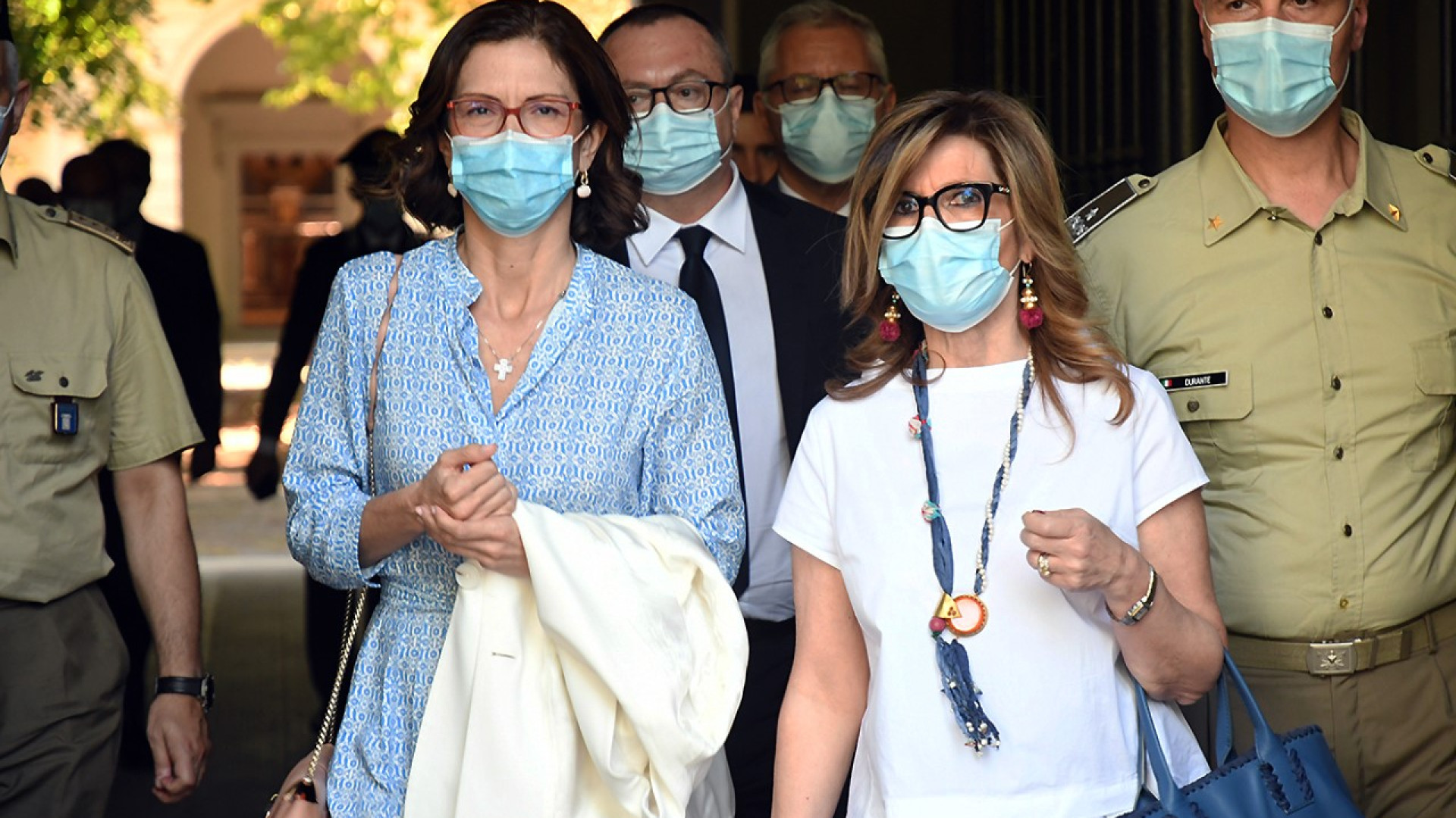 Il ministro Gelmini in visita: "Università nell'ex ospedale militare è ipotesi suggestiva"