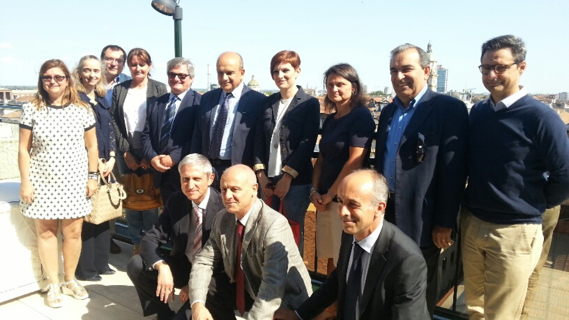 La giunta in visita all'albergo RomaDosi: "Ottimo intervento"