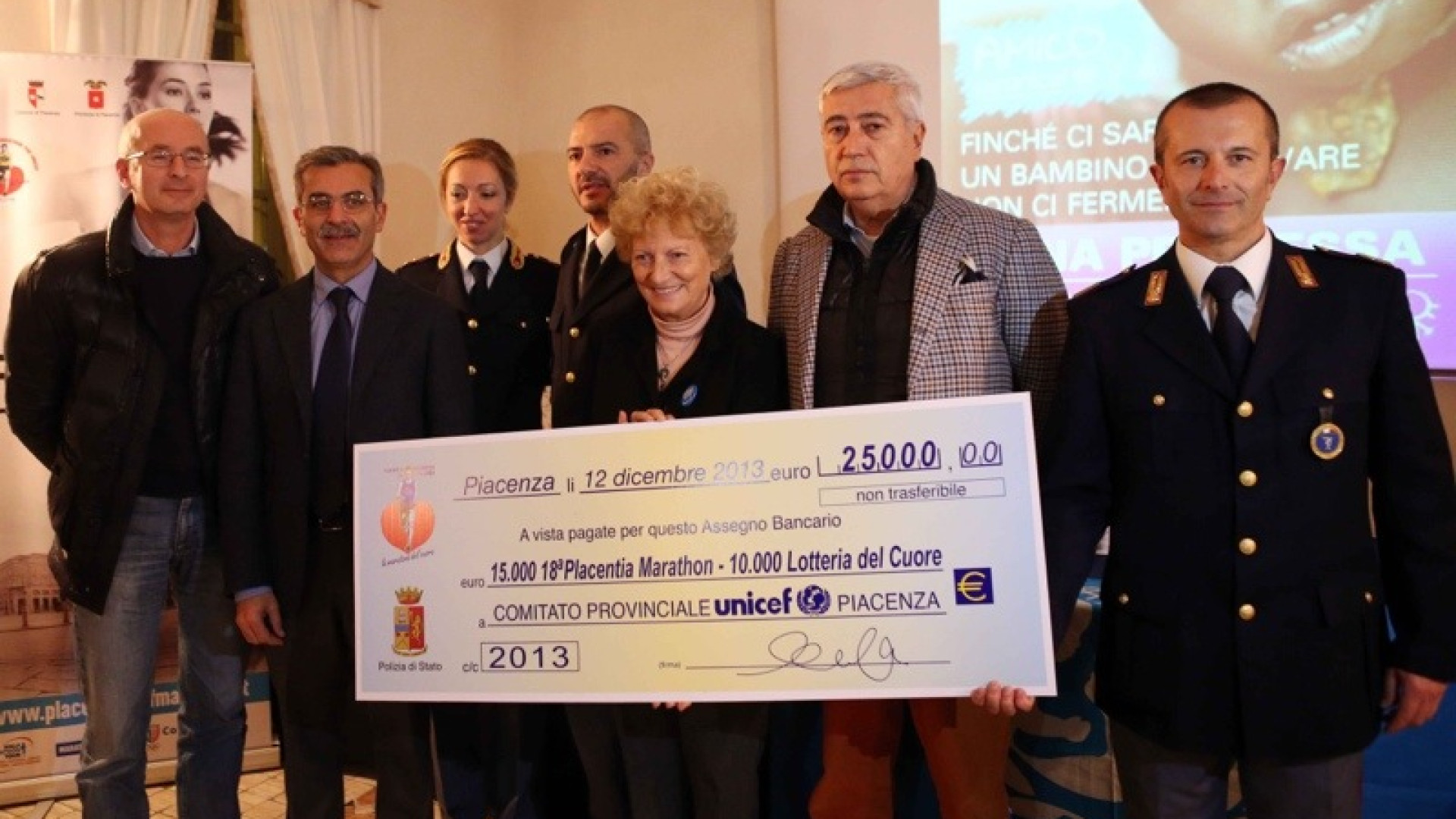 La Placentia Marathon al punto di svolta. In 18 anni 800 mila euro all'Unicef