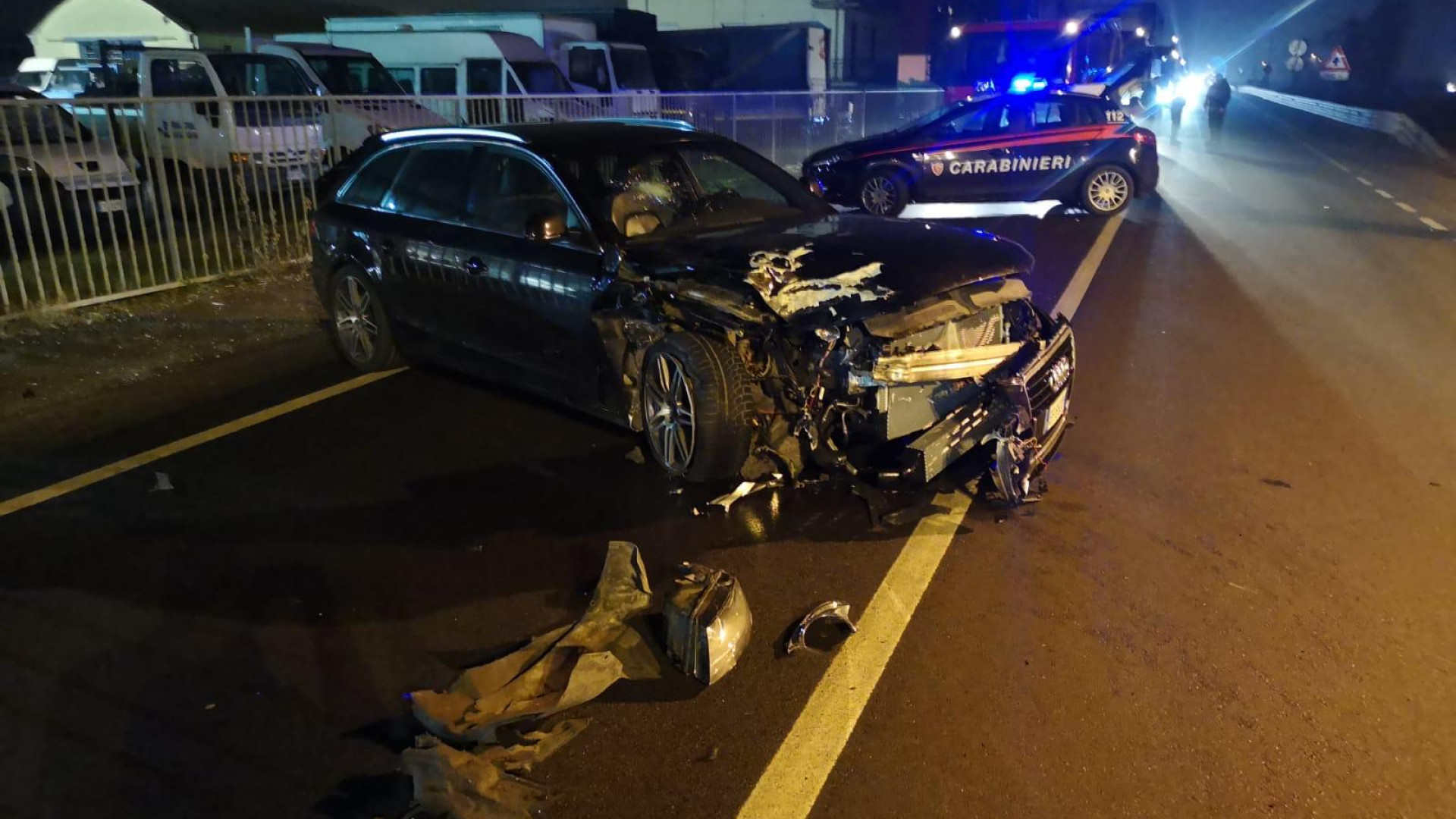 Violento tamponamento alla Barabasca: quattro auto coinvolte, un ferito in condizioni serie