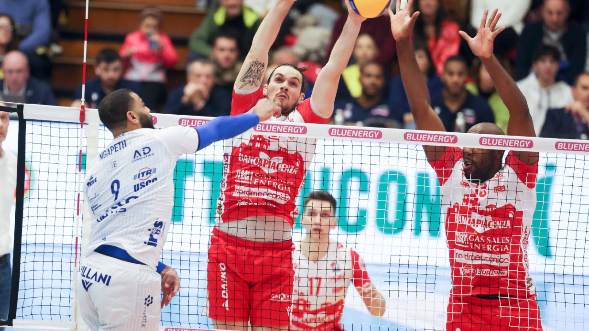 Gas Sales, con Modena è una serata storta: i gialloblu sbancano il Palabanca 3-0