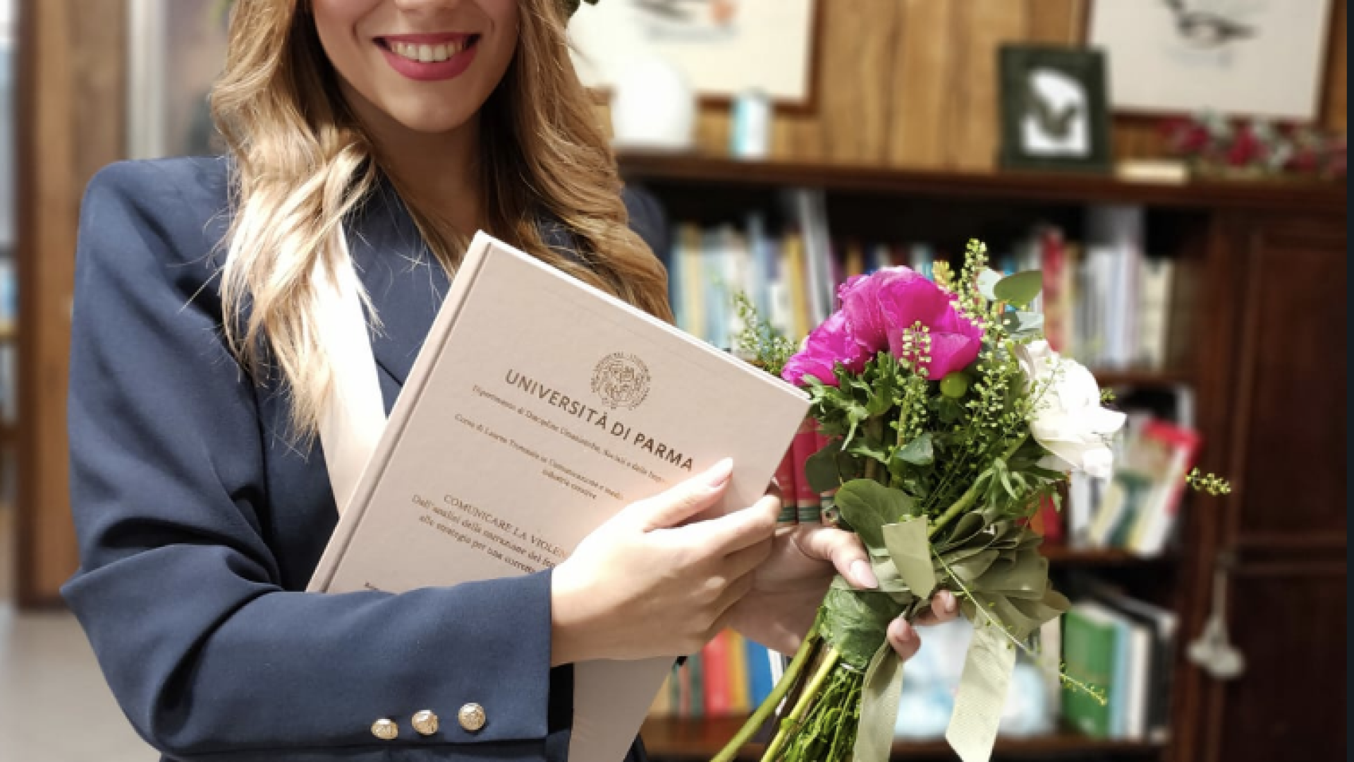 La laurea con una dedica speciale: “In memoria di Elisa Pomarelli”
