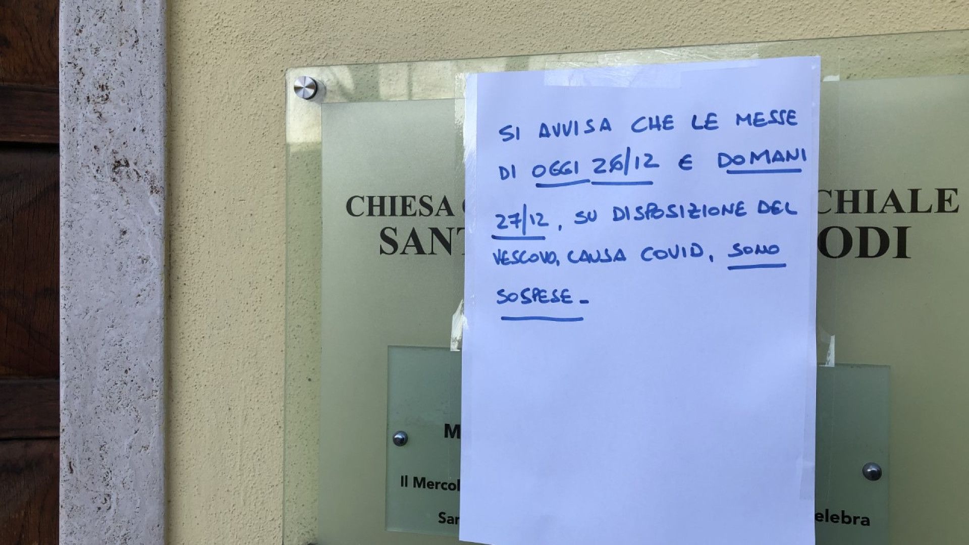 A Borgotrebbia messe sospese: don Cesena in ospedale per Covid