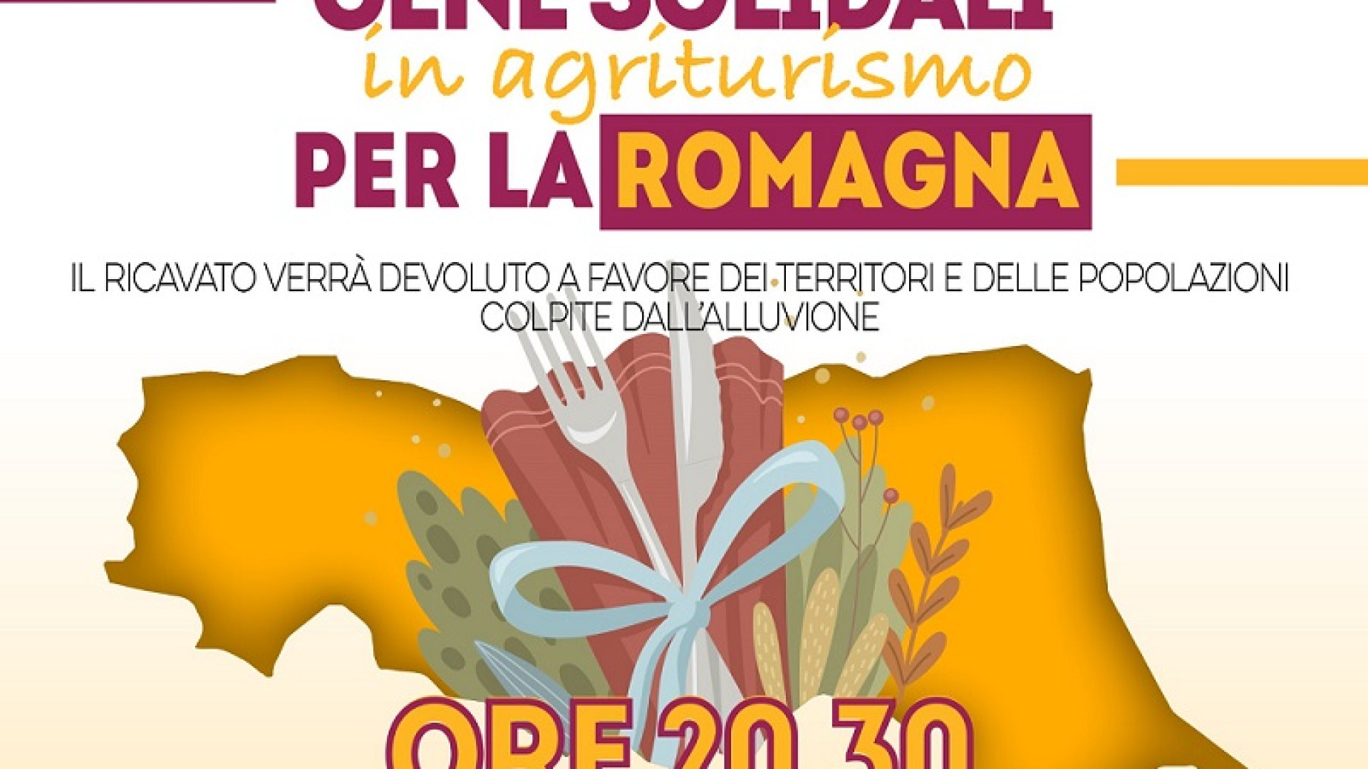 Coldiretti Piacenza, aiuti agli alluvionati con cene solidali: 4 appuntamenti in provincia