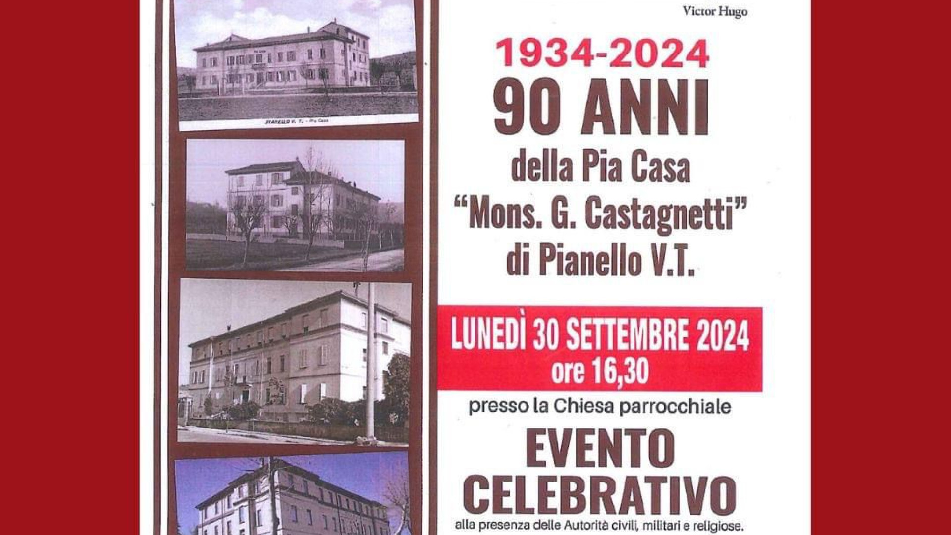 Pianello, la Pia Casa monsignor Castagnetti compie 90 anni