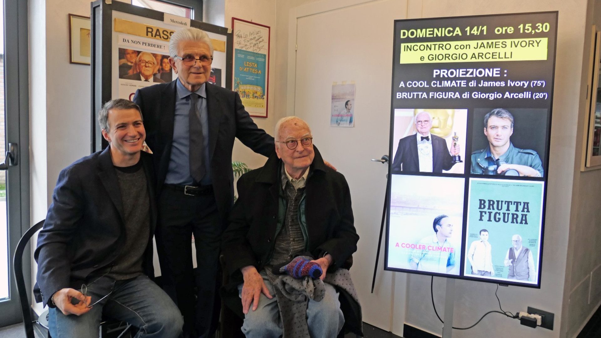 Al cinema Jolly il regista statunitense James Ivory con il suo film “A cooler climate”