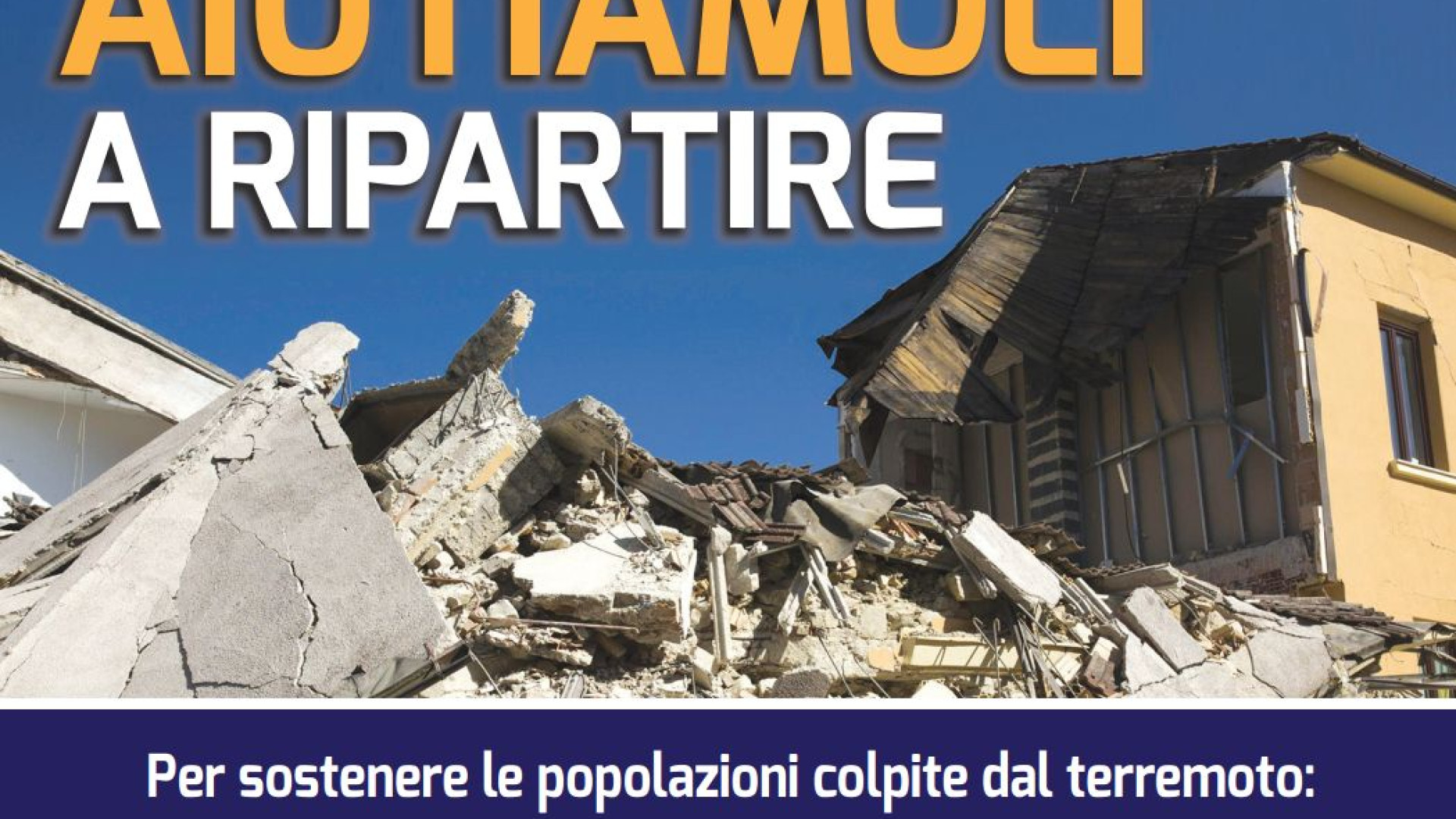 Terremoto centro Italia, sottoscrizione di Libertà per dare un aiuto concreto