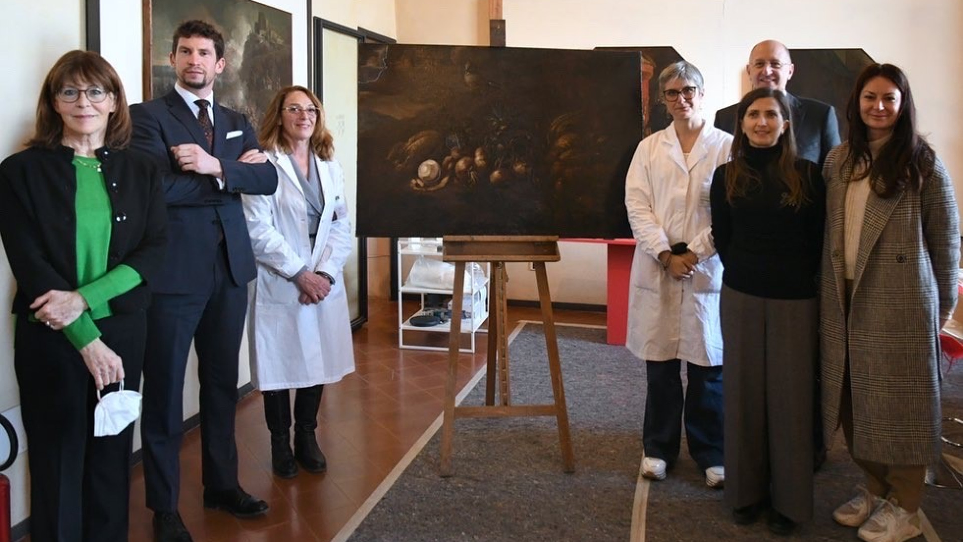 Palazzo Farnese, presentati i restauri di due tele della "Natura Morta" di Boselli
