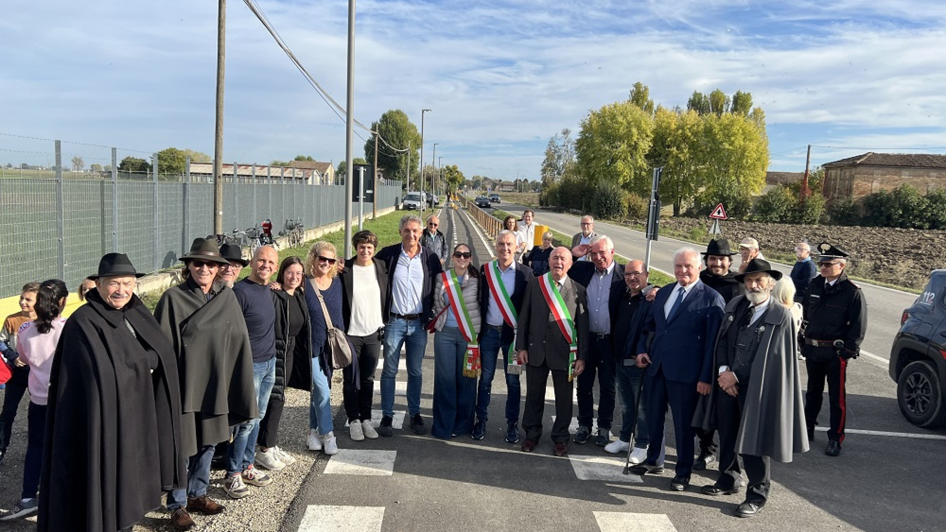 Inaugurata la pista ciclopedonale che collega Cortemaggiore a Besenzone